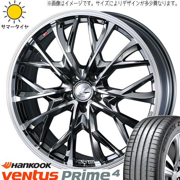 225/55R19 エクストレイル T32 CX HK K135 レオニス MV 19インチ 8.0J +45 5H114.3P サマータイヤ ホイールセット 4本_画像1