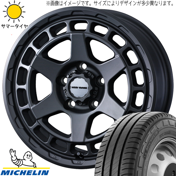 215/60R17 カローラクロス MICHELIN アジリス3 マッドヴァンスX 17インチ 7.0J +38 5H114.3P サマータイヤ ホイールセット 4本_画像1