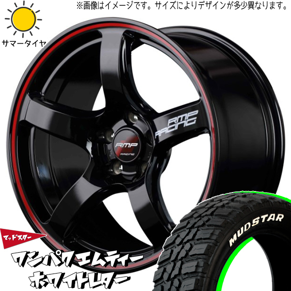 245/40R18 スバル WRX STI WRX S4 MUDSTAR ワンパク エムティー R50 18インチ 8.0J +45 5H114.3P サマータイヤ ホイールセット 4本_画像1