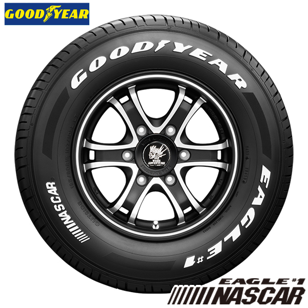 215/65R16 109/107 ハイエース GOODYEAR ナスカー ガレルナ レフィーノ 16インチ 6.5J +38 6H139.7P サマータイヤ ホイールセット 4本_画像3