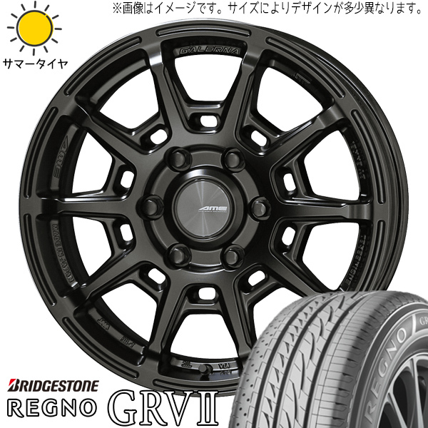 225/45R18 ヴェゼル CX-3 BS レグノ GR-V2 ガレルナ レフィーノ 18インチ 7.5J +48 5H114.3P サマータイヤ ホイールセット 4本_画像1