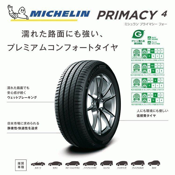 245/40R18 ランエボ MICHELIN プライマシー 4 エンケイ RS05RR 18インチ 9.5J +35 5H114.3P サマータイヤ ホイールセット 4本_画像6