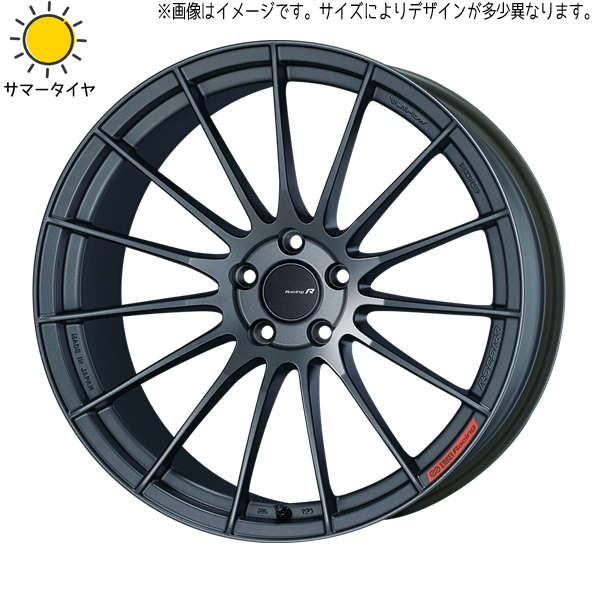 245/45R19 エルグランド フーガ おすすめ輸入タイヤ ENKEI RS05RR 19インチ 8.5J +45 5H114.3P サマータイヤ ホイールセット 4本_画像1