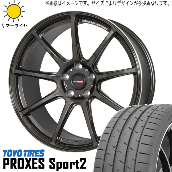 245/40R18 ランサーエボリューション TOYO クロススピード RS9 18インチ 9.5J +35 5H114.3P サマータイヤ ホイールセット 4本_画像1