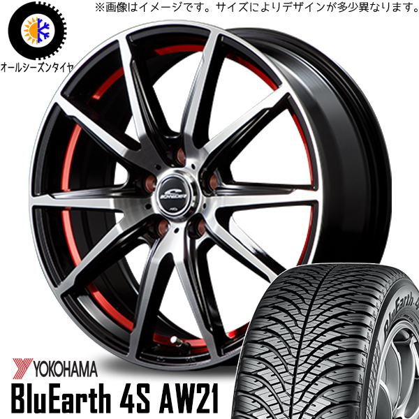 235/60R18 T33 アウトランダー GN Y/H AW21 RX-02 18インチ 8.0J +45 5H114.3P オールシーズンタイヤ ホイールセット 4本_画像1