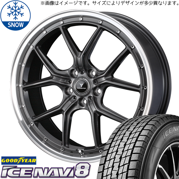 235/50R18 アルファード GY ICENAVI8 アセット S1 18インチ 7.5J +38 5H114.3P スタッドレスタイヤ ホイールセット 4本_画像1