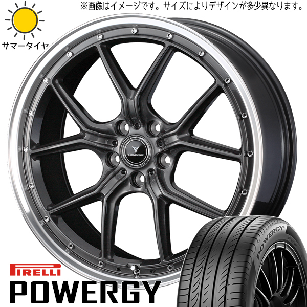 215/45R18 プリウスα PIRELLI パワジー ノヴァリス アセット S1 18インチ 8.0J +42 5H114.3P サマータイヤ ホイールセット 4本_画像1