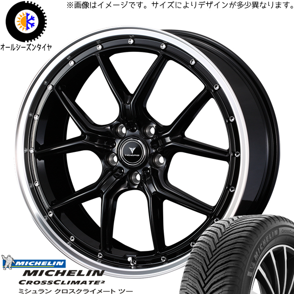 225/45R19 カローラクロス CX30 MICHELIN アセット S1 19インチ 8.0J +45 5H114.3P オールシーズンタイヤ ホイールセット 4本_画像1