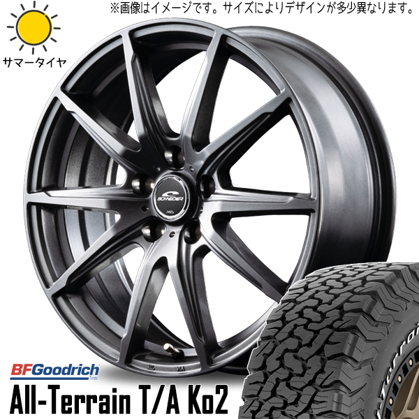 245/65R17 RAV4 デリカ BFグッドリッチ オールテレーン Ko2 SLS 17インチ 7.0J +38 5H114.3P サマータイヤ ホイールセット 4本_画像1