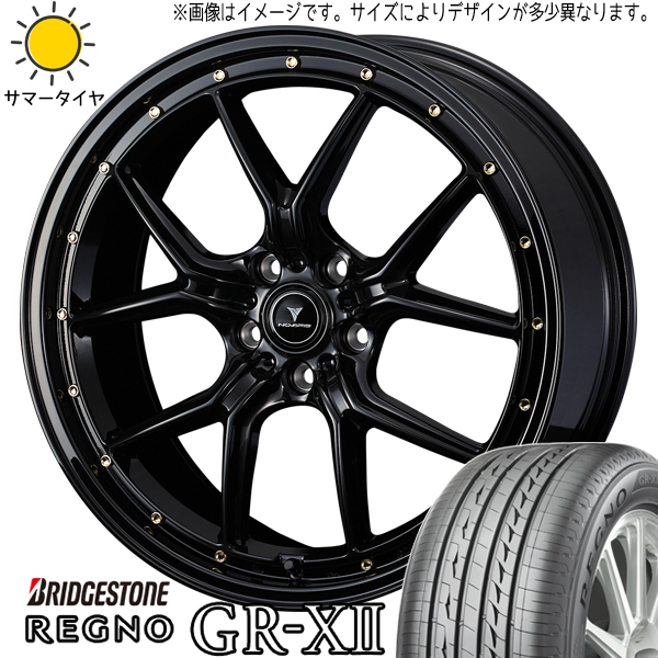 215/45R18 ノア ヴォクシー BS レグノ GR-X2 アセット S1 18インチ 7.5J +45 5H114.3P サマータイヤ ホイールセット 4本_画像1