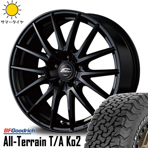 245/65R17 RAV4 デリカ BFグッドリッチ オールテレーン Ko2 SQ27 17インチ 7.0J +38 5H114.3P サマータイヤ ホイールセット 4本_画像1