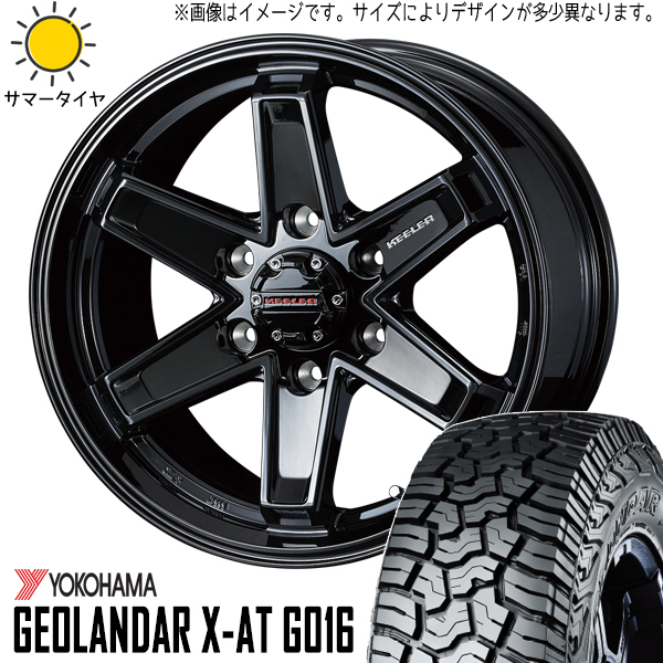 265/75R16 FJクルーザー GSJ15W 16インチ Y/H X-AT G016 キーラー タクティクス 7.0J +5 6H139.7P サマータイヤ ホイールセット 4本_画像1