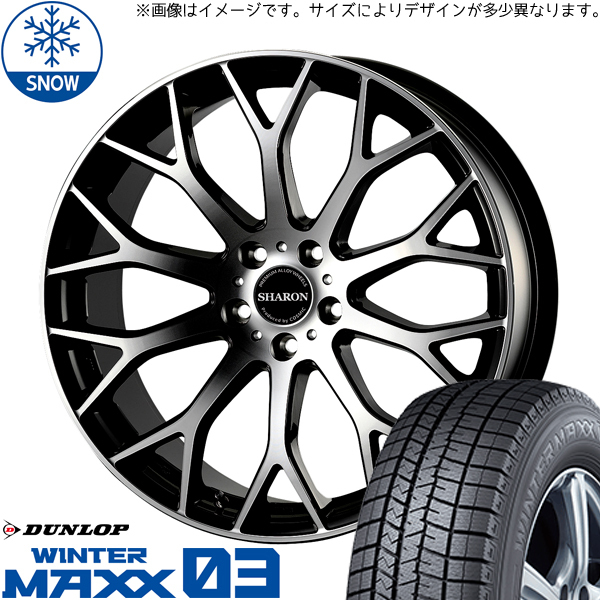 245/40R18 WRX STI WRX S4 ダンロップ WM03 シャロン 18インチ 8.0J +42 5H114.3P スタッドレスタイヤ ホイールセット 4本_画像1