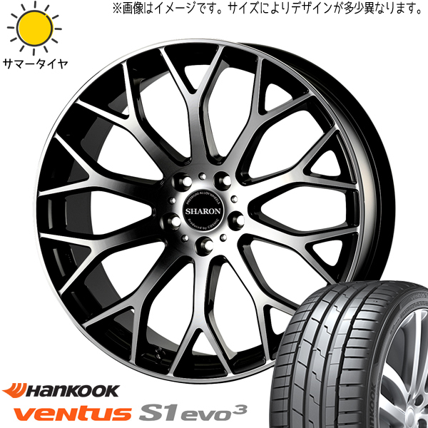 245/45R19 アルファード ハリアー HANKOOK ベンタス K127 シャロン 19インチ 8.0J +42 5H114.3P サマータイヤ ホイールセット 4本_画像1