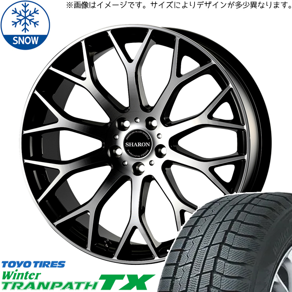 235/55R19 RAV4 アウトランダー TOYO TRANPATH TX シャロン 19インチ 8.0J +42 5H114.3P スタッドレスタイヤ ホイールセット 4本_画像1