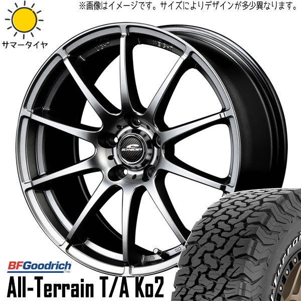 225/65R17 ハリアー RAV4 BFグッドリッチ オールテレーン Ko2 17インチ 7.0J +38 5H114.3P サマータイヤ ホイールセット 4本_画像1