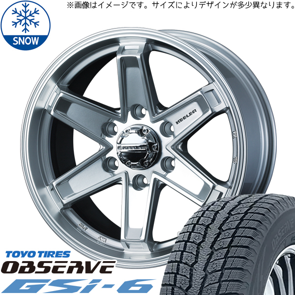 285/60R18 FJクルーザー プラド ハイラックス 18インチ TOYO GSI-6 WEDS KEELER TACTICS スタッドレスタイヤ ホイールセット 4本_画像1