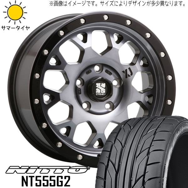 215/45R17 ルミオン シルビア 17インチ ニットー NT555 G2 MLJ XJ XJ04 7.0J +42 5H114.3P サマータイヤ ホイールセット 4本_画像1