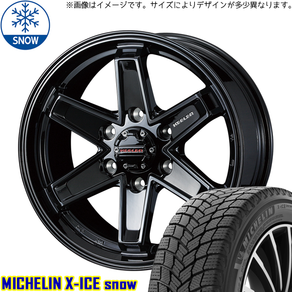 215/50R17 プリウスα 17インチ MICHELIN エックスアイス スノー WEDS KEELER TACTICS スタッドレスタイヤ ホイールセット 4本_画像1