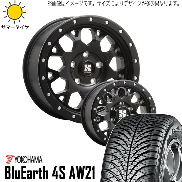 215/50R17 プリウスα 17インチ Y/H 4S AW21 MLJ XJ XJ04 7.0J +42 5H114.3P オールシーズンタイヤ ホイールセット 4本_画像1