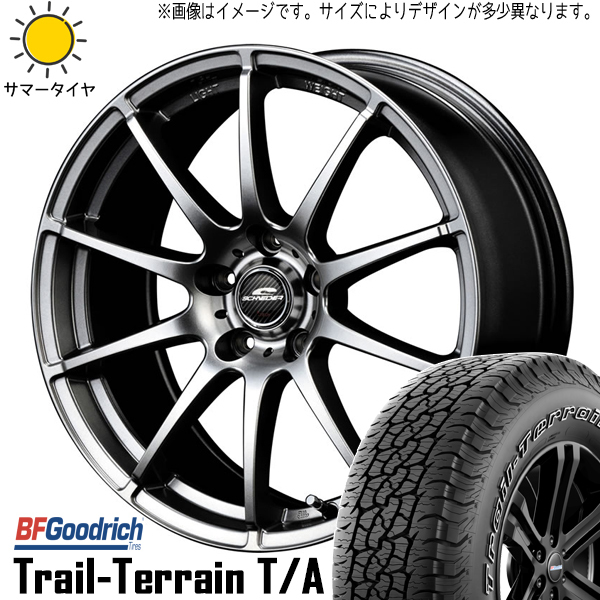 225/60R18 エクストレイル CX8 RAV4 BFGoodrich T/A スタッグ 18インチ 8.0J +45 5H114.3P サマータイヤ ホイールセット 4本_画像1