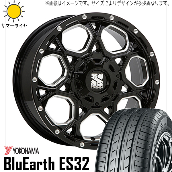 215/50R17 プリウスα 17インチ ヨコハマ ES32 MLJ エクストリームJ XJ06 7.0J +42 5H114.3P サマータイヤ ホイールセット 4本_画像1