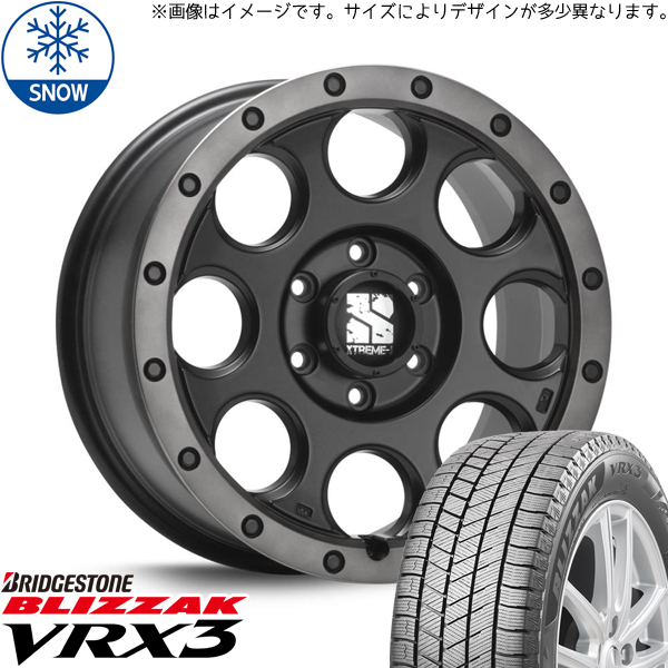 215/45R17 オーリス リーフ BL系 17インチ BS BLIZZAK VRX3 MLJ XTREME-J XJ03 スタッドレスタイヤ ホイールセット 4本_画像1