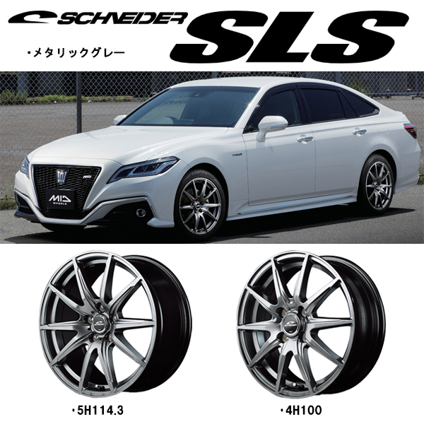 アルミホイール 4本 14インチ SCHNEDER SLS メタリックグレー14x5.5J +38 4H100P_画像2