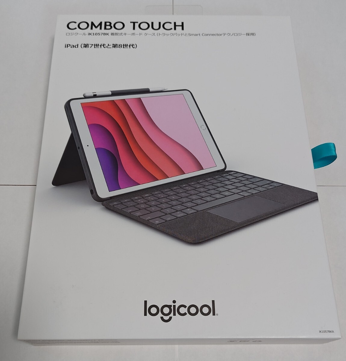 ipad キーボード付きカバーケース　COMBO TOUCH ロジクール iK1057BKA 脱着式キーボード pad(第9世代、第8世代、第7世代)_画像1