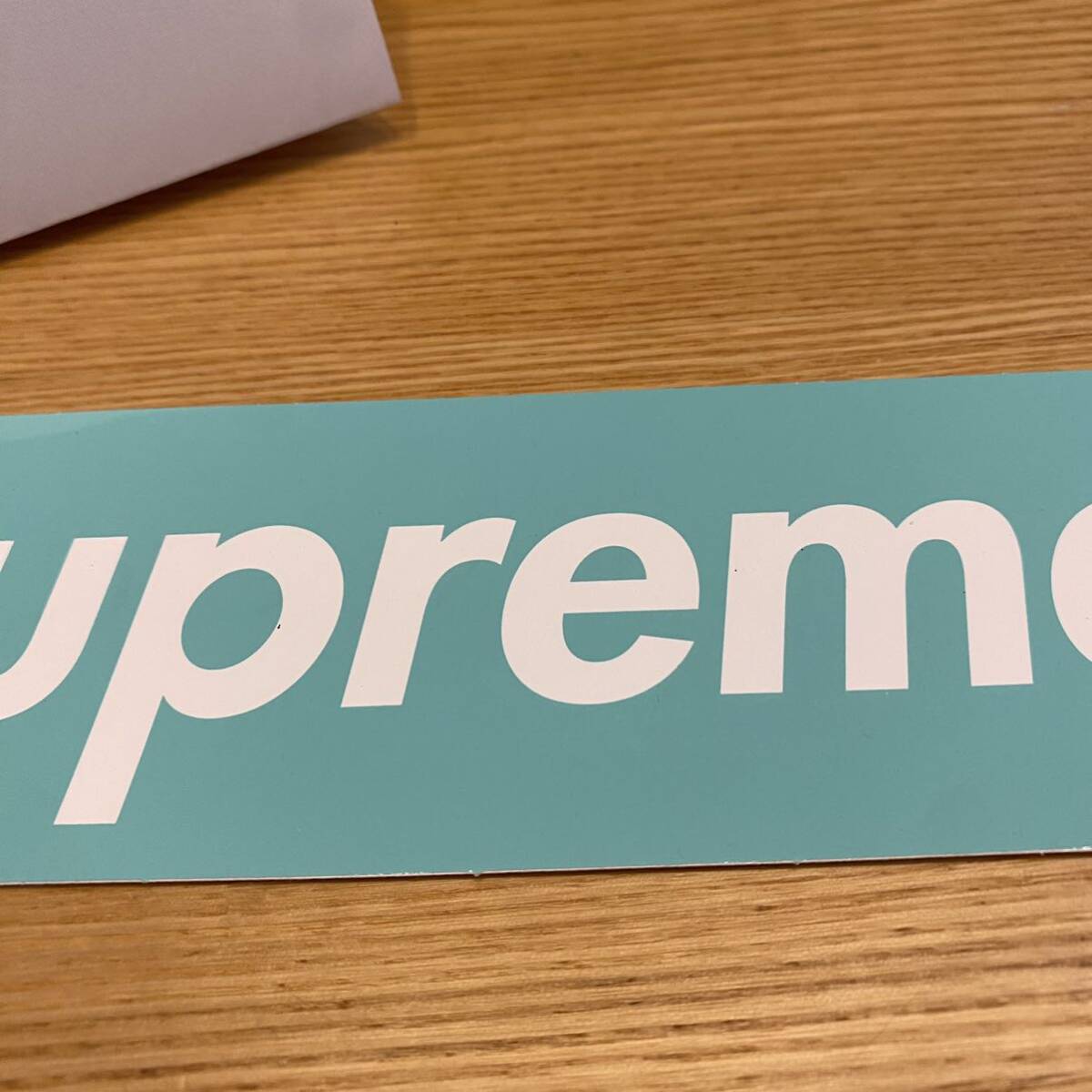 1円スタート Supreme シュプリーム Tiffany ティファニー BOXステッカー sticker ティファニーブルー レア コラボ 限定 正規品_画像3