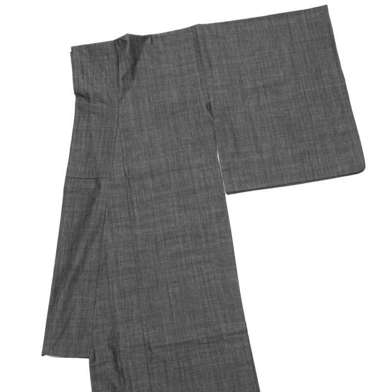  Quruli Denim kimono GIZA black L size single . tailoring cotton 