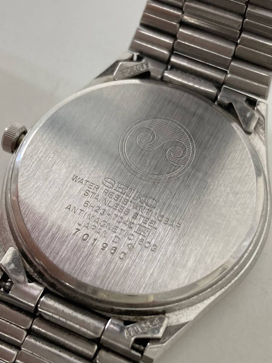 SEIKO Chronos セイコー クロノス5H23-7040 3針 Daydate デイデイト クォーツ 腕時計 稼働品 T277_画像5