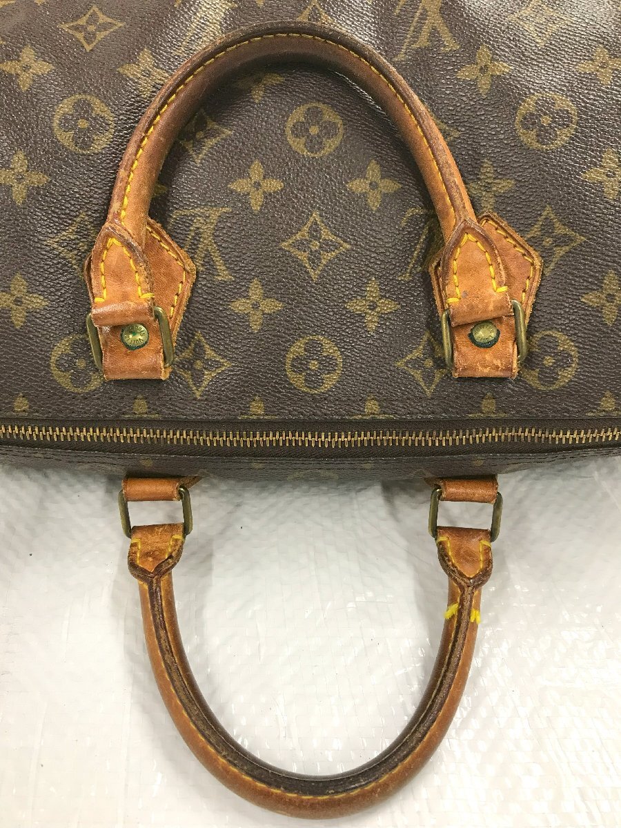 LV　LOUIS VUITTON　ルイ・ヴィトン　モノグラム スピーディ30　ボストンバッグ　付属品:カデナ　4783_画像7