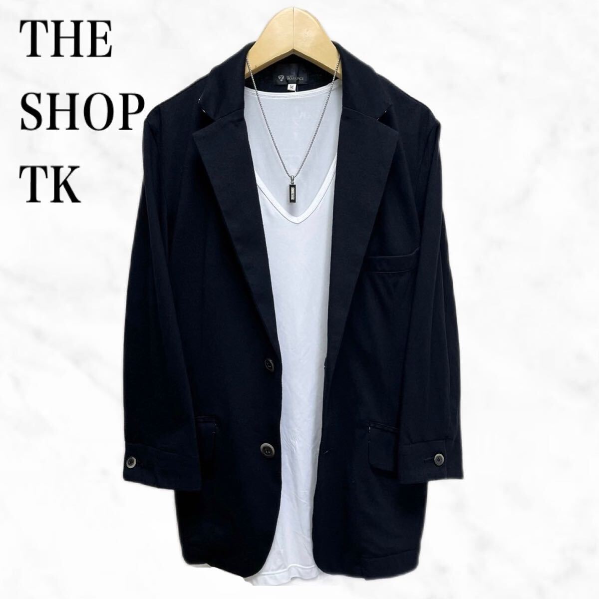 THE SHOP TK テーラードジャケット　七分袖ジャケット　トップス