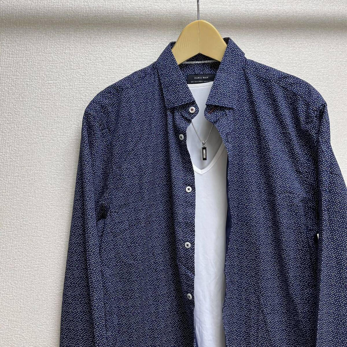 ZARA MAN 総柄シャツ　長袖シャツ　トップス　羽織もの