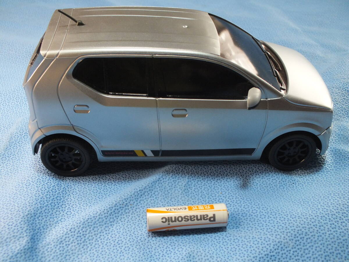 ( stock ) break 1/16 scale RC Suzuki Alto Works silver metallic full action operation has been confirmed regular certification goods battery attached 