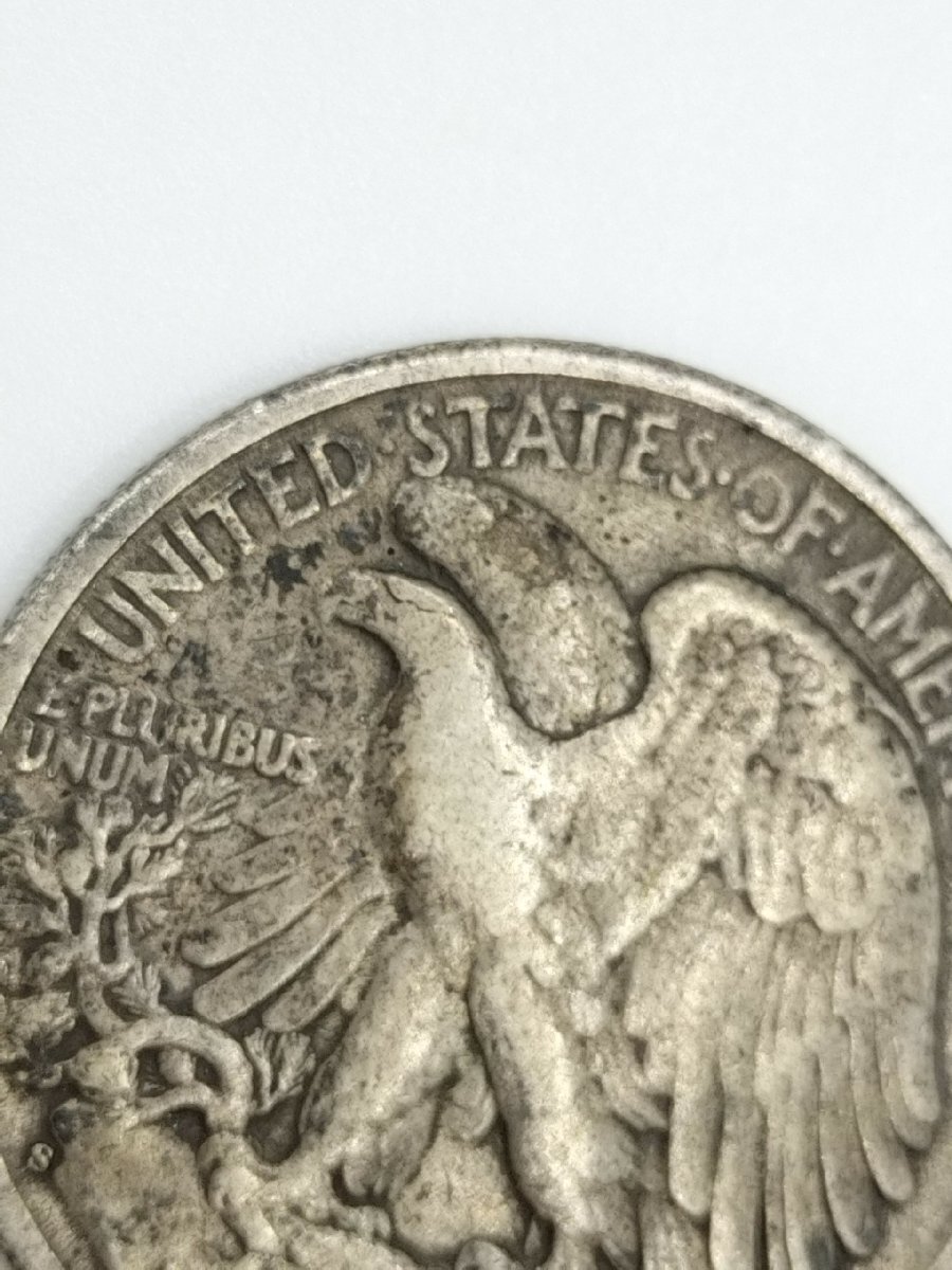 アメリカ リバティコイン ウォーキングリバティ ハーフダラー 銀貨 50セント 1944年 J365-1_画像5