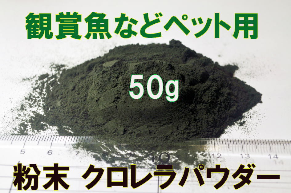 粉末クロレラ クロレラパウダー　 50g　 みじんこ　メダカ　ミジンコ　など　