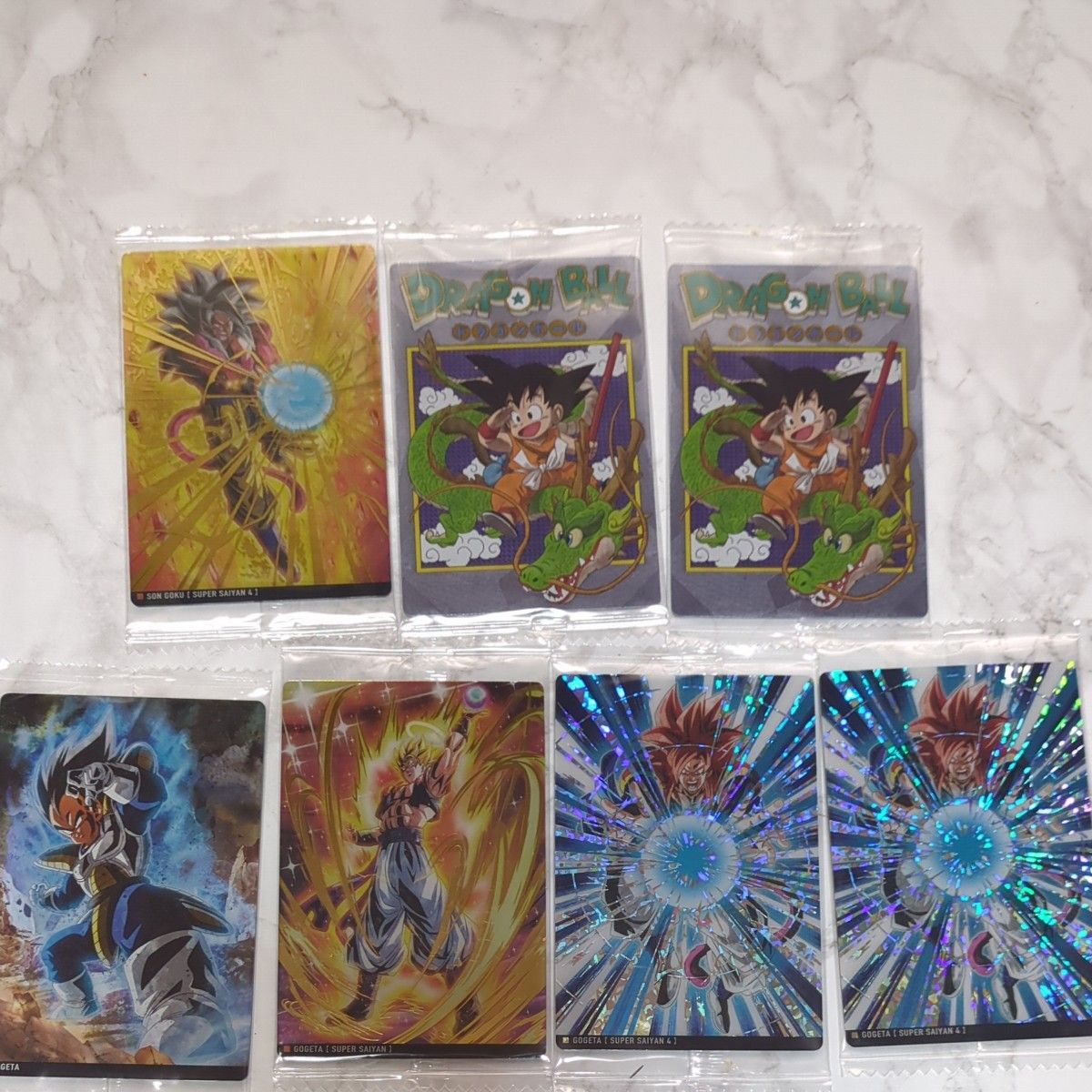 ドラゴンボールイタジャガカード【SR CR SEC R】7枚セット売り ドラゴンボールイタジャガカード【SR CR SEC R】7枚セット売り