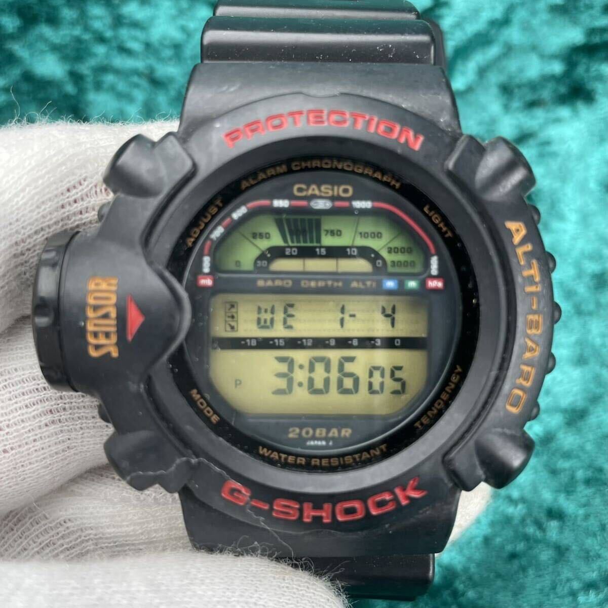 31 CASIO G-SHOCK 初代スカイフォース　DW-6500J-1A カシオ G-ショック バックライトOK 純正ベルト 割れ無し_画像1