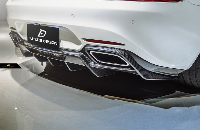【FUTURE DESIGN】BENZ メルセデス・ベンツ C190 AMG GT用ディフューザー 本物DryCarbon ドライカーボン エアロ カスタム_画像4