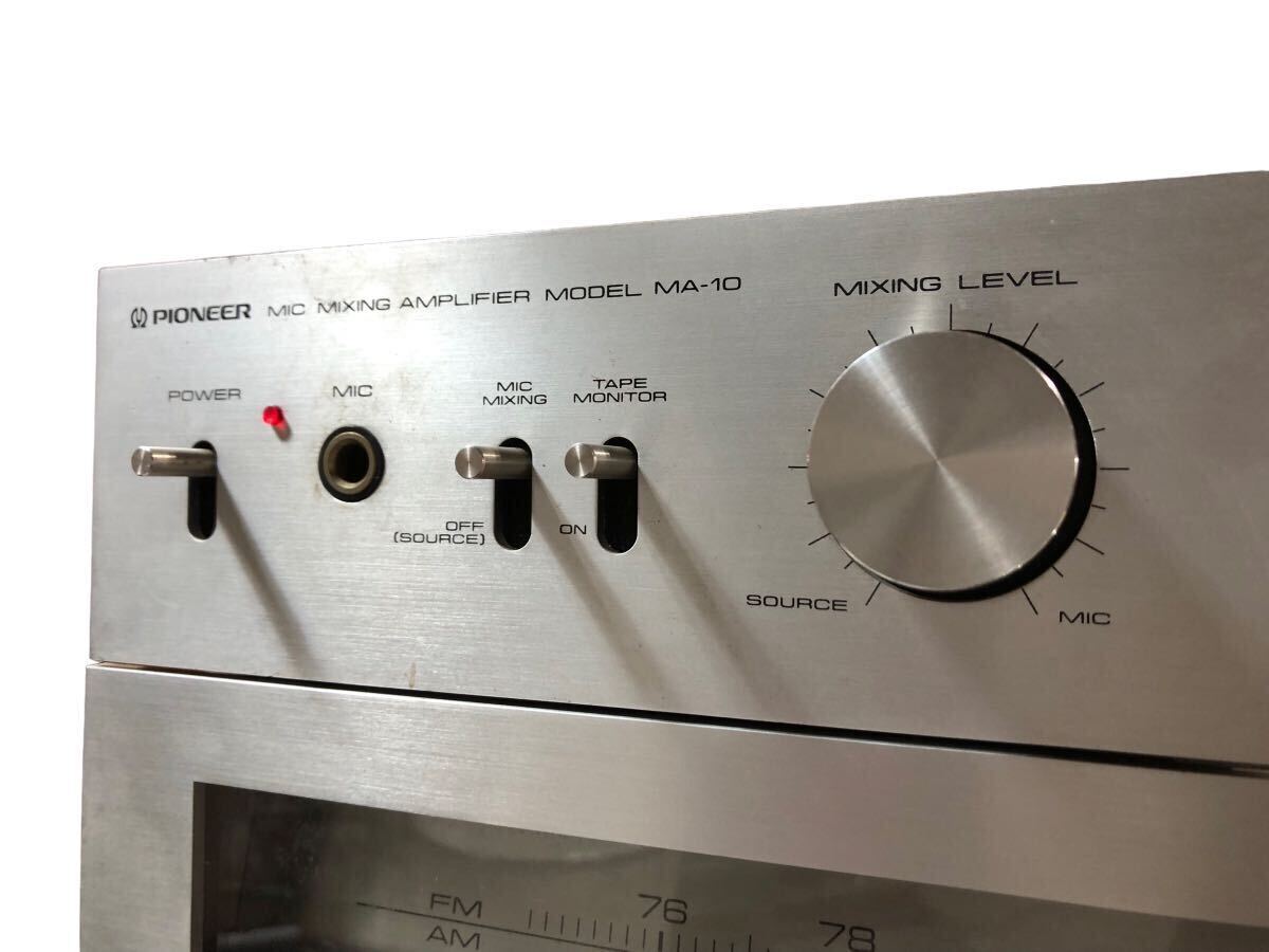 Pioneer パイオニア システムコンポ TX-7600 SA-7800 CT-500 MA-10 ステレオアンプ カセットテープデッキ ステレオチューナー 通電確認済みの画像4