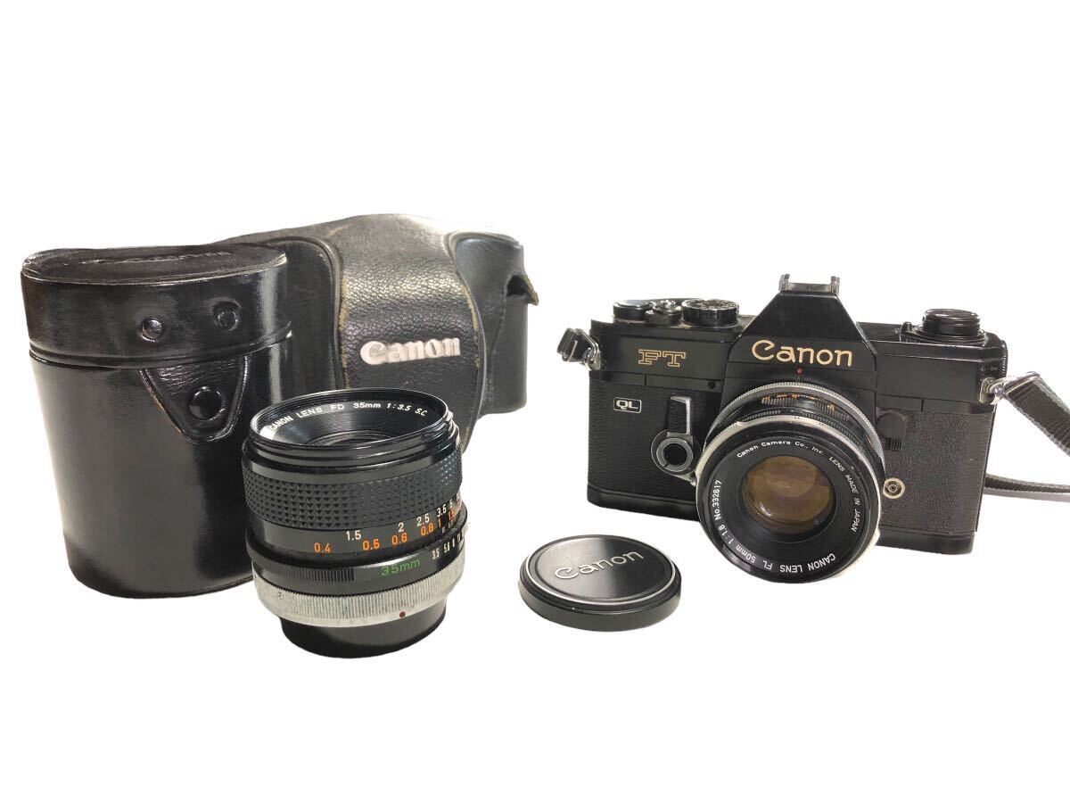 Canon キャノン FT フィルム一眼レフ FL 50mm 1:1.8 FD 30mm 1:3.5 単焦点レンズ マニュアルフォーカス コンパクト 現状品 ※状態難有りの画像1