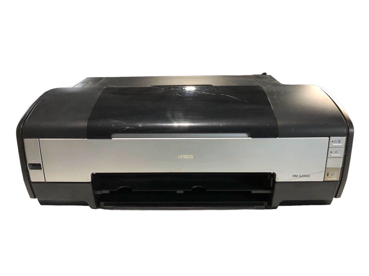 EPSON エプソン PM-G4500 インクジェットプリンター 2009年製 インクジェット 印刷機 B321B ブラック 通電確認のみ 現状品 中古プリンター_画像1