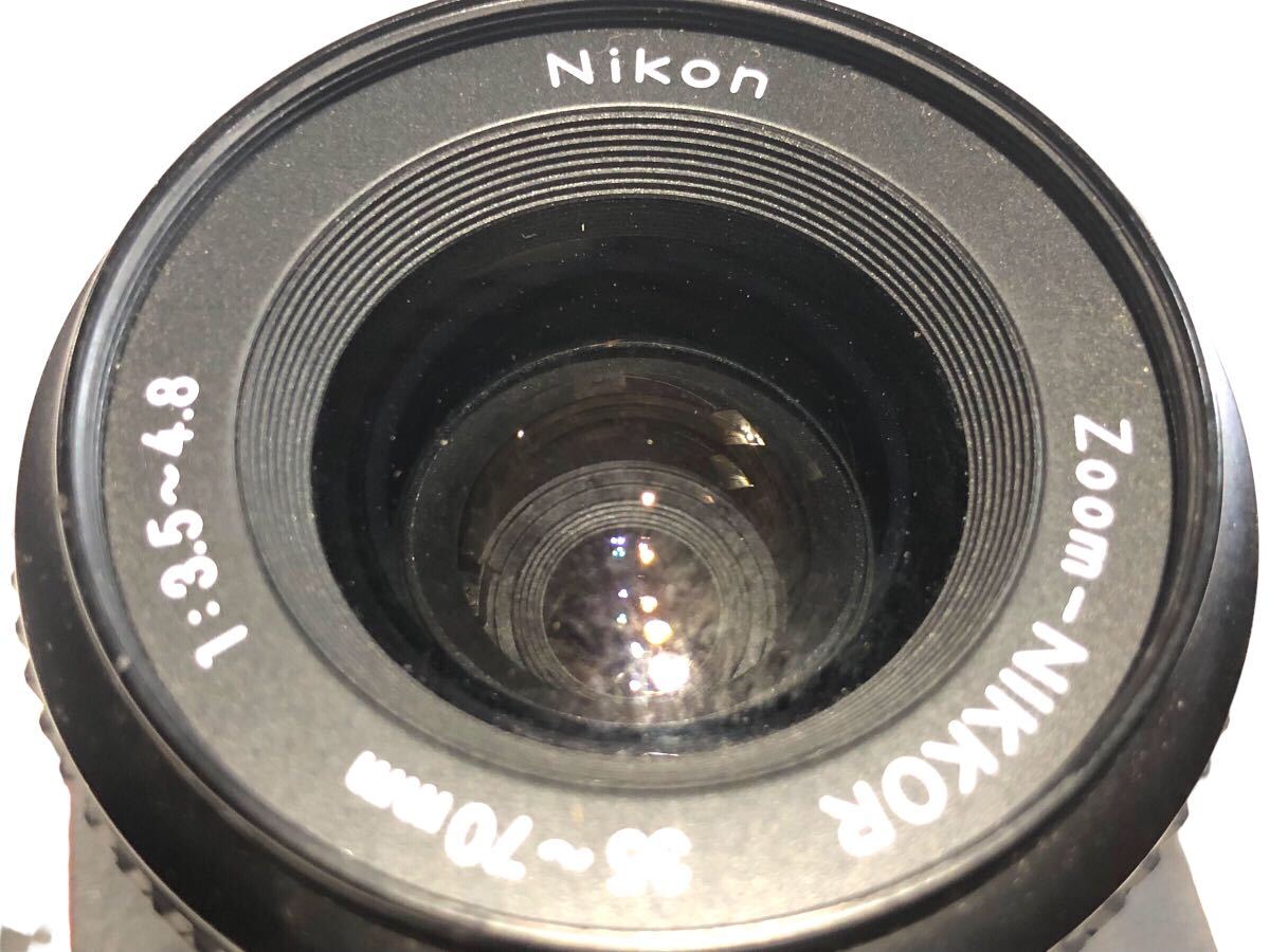 Nikon ニコン 一眼レフカメラ FM10 / Zoom-NIKKOR 35-70mm 1:3.5-4.8 ※ジャンク品 フィルムカメラ 広角レンズ 撮影機器 現状品 MF_画像7