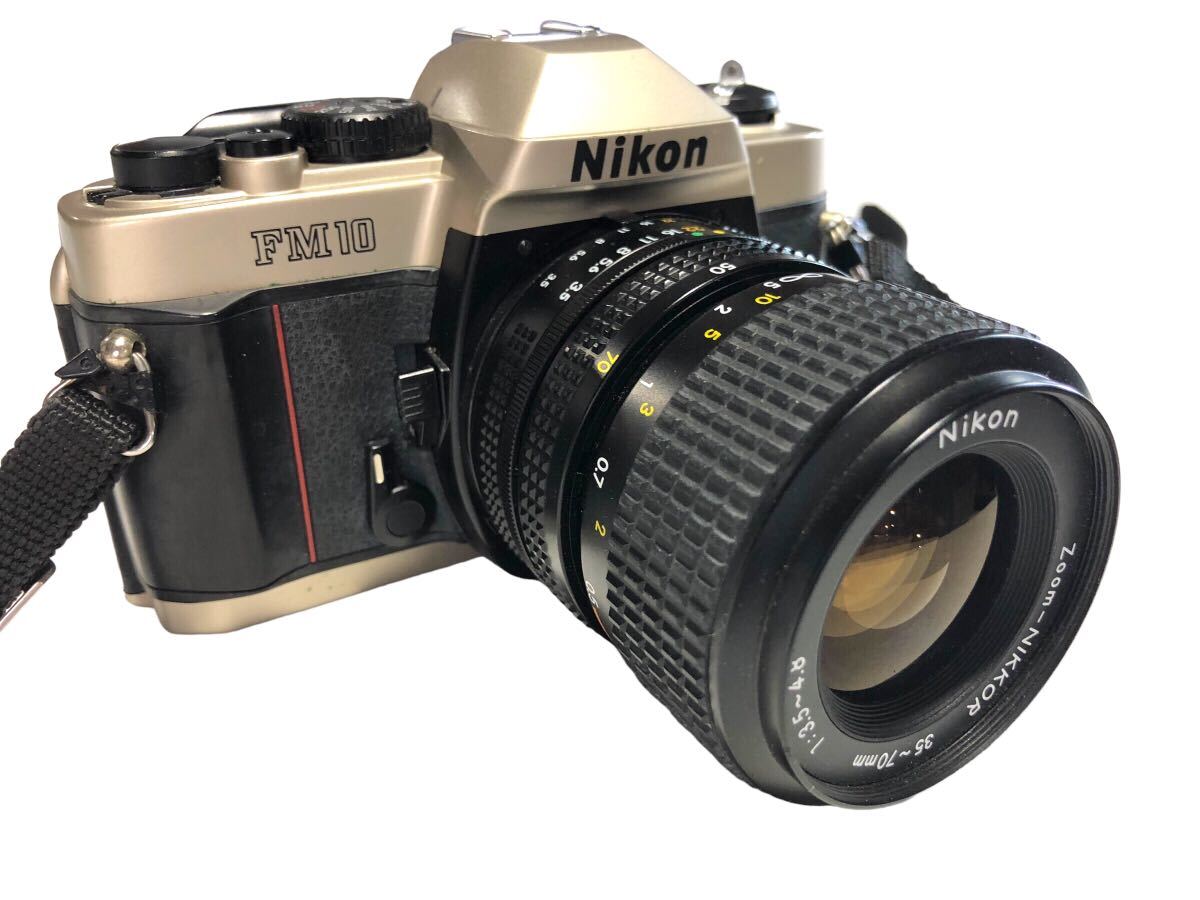Nikon ニコン 一眼レフカメラ FM10 / Zoom-NIKKOR 35-70mm 1:3.5-4.8 ※ジャンク品 フィルムカメラ 広角レンズ 撮影機器 現状品 MF_画像2
