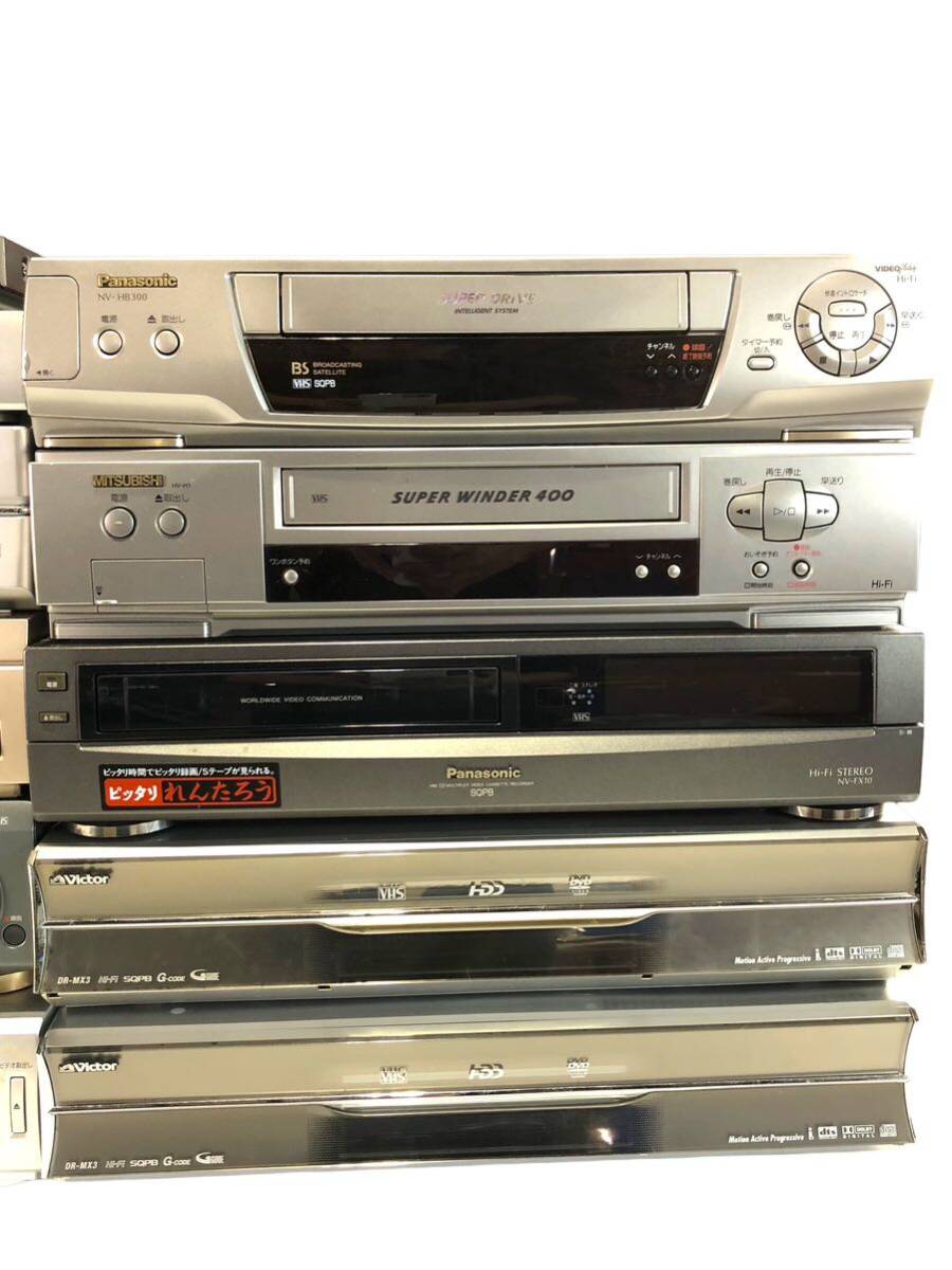 ジャンクビデオデッキまとめ売り!! オーディオ機器 SONY SHARP Panasonic MITSUBISHI Victor VHS DVD ビデオカセットレコーダー 現状品 _画像2