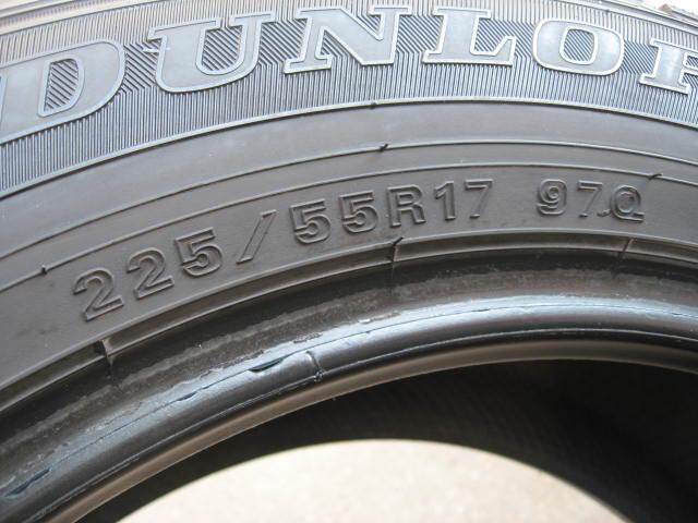 中古バリ山 まだまだ使用できます！！ ダンロップ　ウィンターMAXX　225/55R17　4本セット _画像10