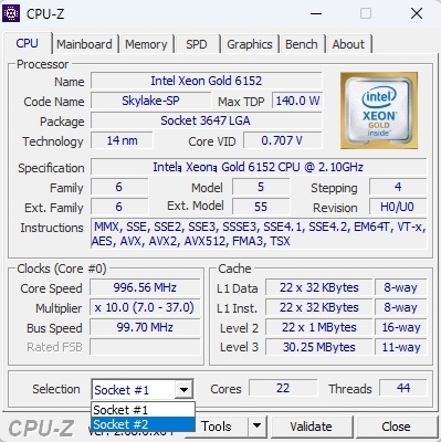 44コア88スレッド i9-14xxx越 Precision T7820 Xeon GOLD 6152 2基/SSD1TB HDD2TB/大盛128GB Mem/Quadro M4000/DVDRW/Windows11 Pro 64bit._画像9