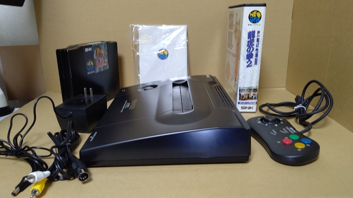 NEOGEO SNK Neo geo body [ dragon .. .2] controller pad. set popular POW3 model.! 1 jpy start 